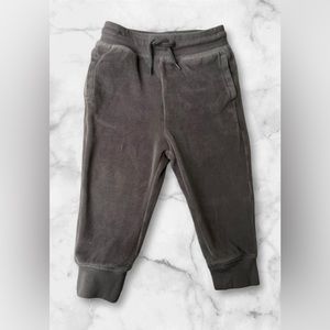 GAP Toddler Pilot Grey Velour Jogger Pant, Size 18-24 Months